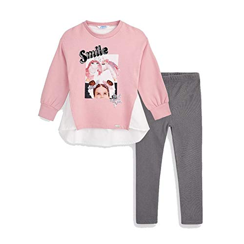 Conjunto Leggins Knit Denim Mayoral de dos piezas elásticas para niña 4726