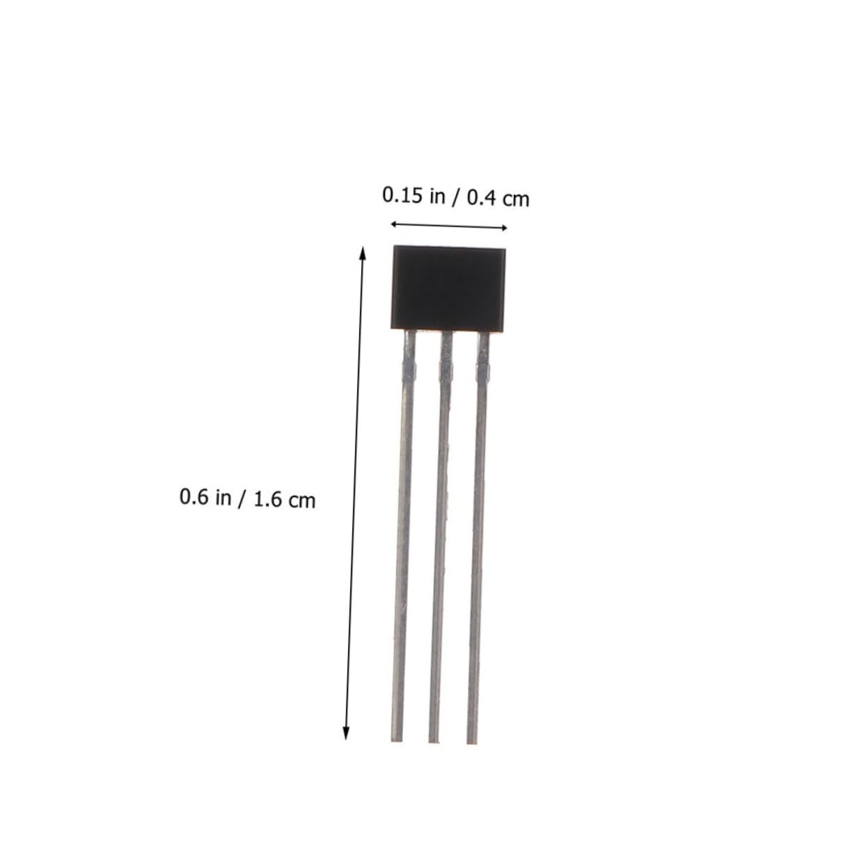Beatifufu 10pcs Hall Effect Sensor The Switch Hall Sensor 3 Pin Hall Switch Integrated Circuits Sensor Brushless Electric Motor Hall Effect Parts Appliances Sensor Halls Switch Alloy
