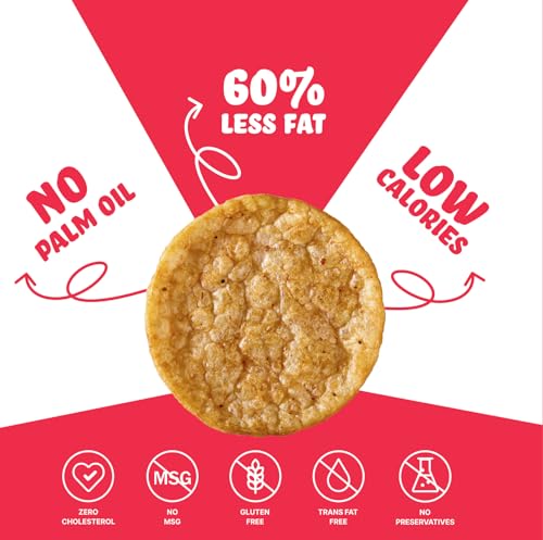 BRB Popped Potato Chips - 4 Flavours | Not Fried, Not Baked | 60% Less Oil, Lower Calorie, No Palm Oil, Healthy Snack | 12 x 27g Combo Pack (weight may vary)