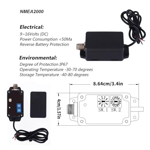 Convertisseur NMEA2000 CX5001 multi-interfaces étanche milieux hostiles