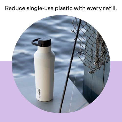 Corkcicle Sport Canteen Insulated Tumbler, Sun-Soaked Lilac, 32 oz – Reusable Water Bottle Keeps Beverages Cold for 25 Hours & Hot 12 Hours – Cupholder Friendly Tumbler with Screw-On Cap - Thumbnail 5