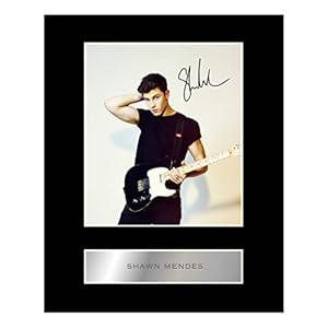 Shawn Mendes gesigneerde foto, met passe-partout