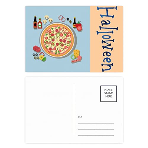 Cartes postales Pizza Italy Halloween : le lot de 20 à offrir aux passionnés