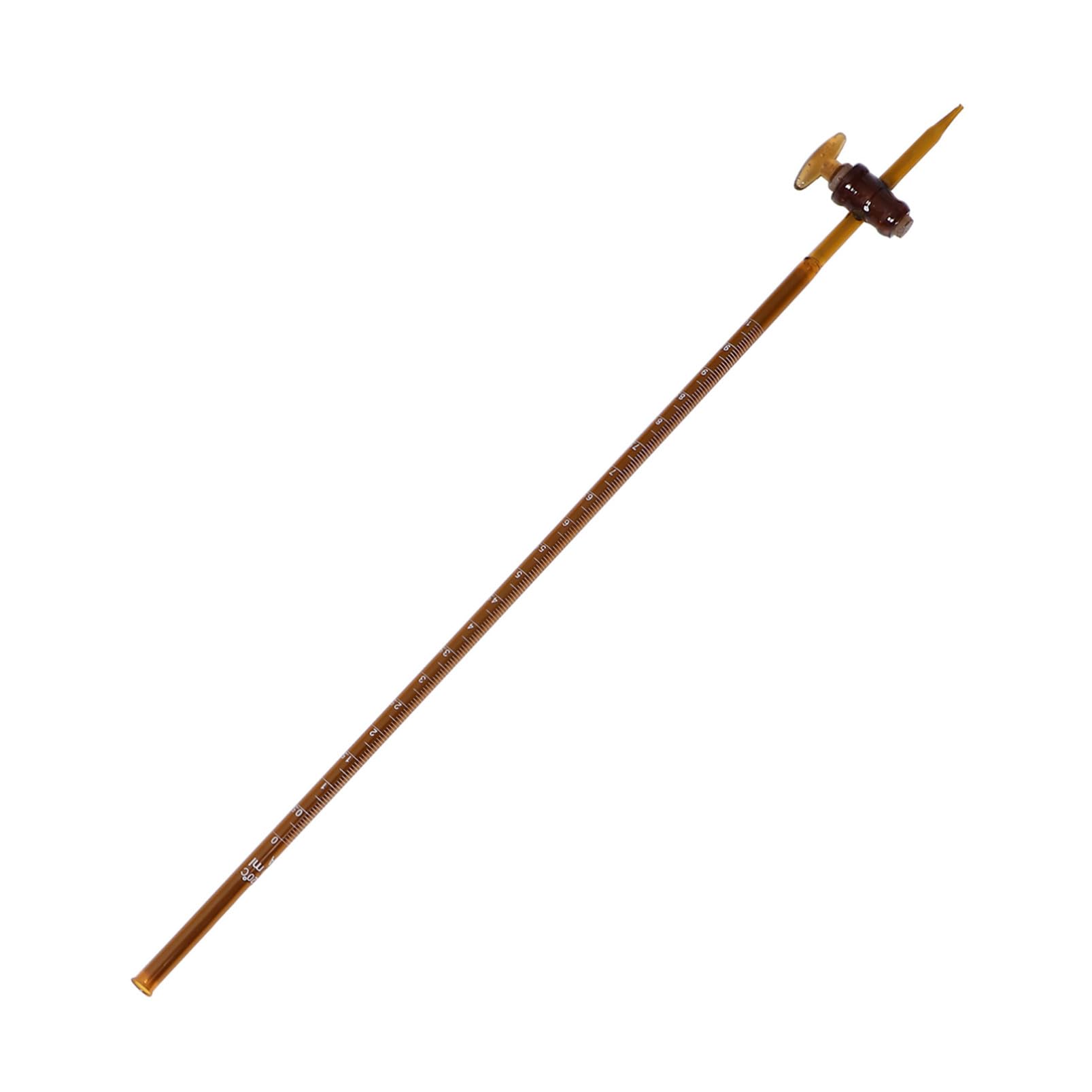 TEHAUX Burette De Laboratoire Transparente Pour Analyses Chimiques Matériel De Verrerie De Chimie Instrument De Laboratoire