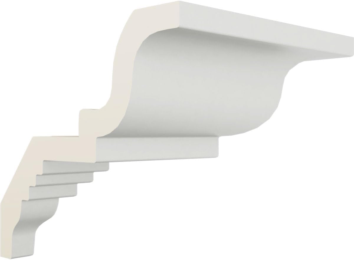 Ekena Millwork MOC04X03BU-CASE-4 Outside Corner for Moulding MLD03X04X05BU (4-Pack), 4 1/2"P x 3 7/8"H, Primed, 4 Pack