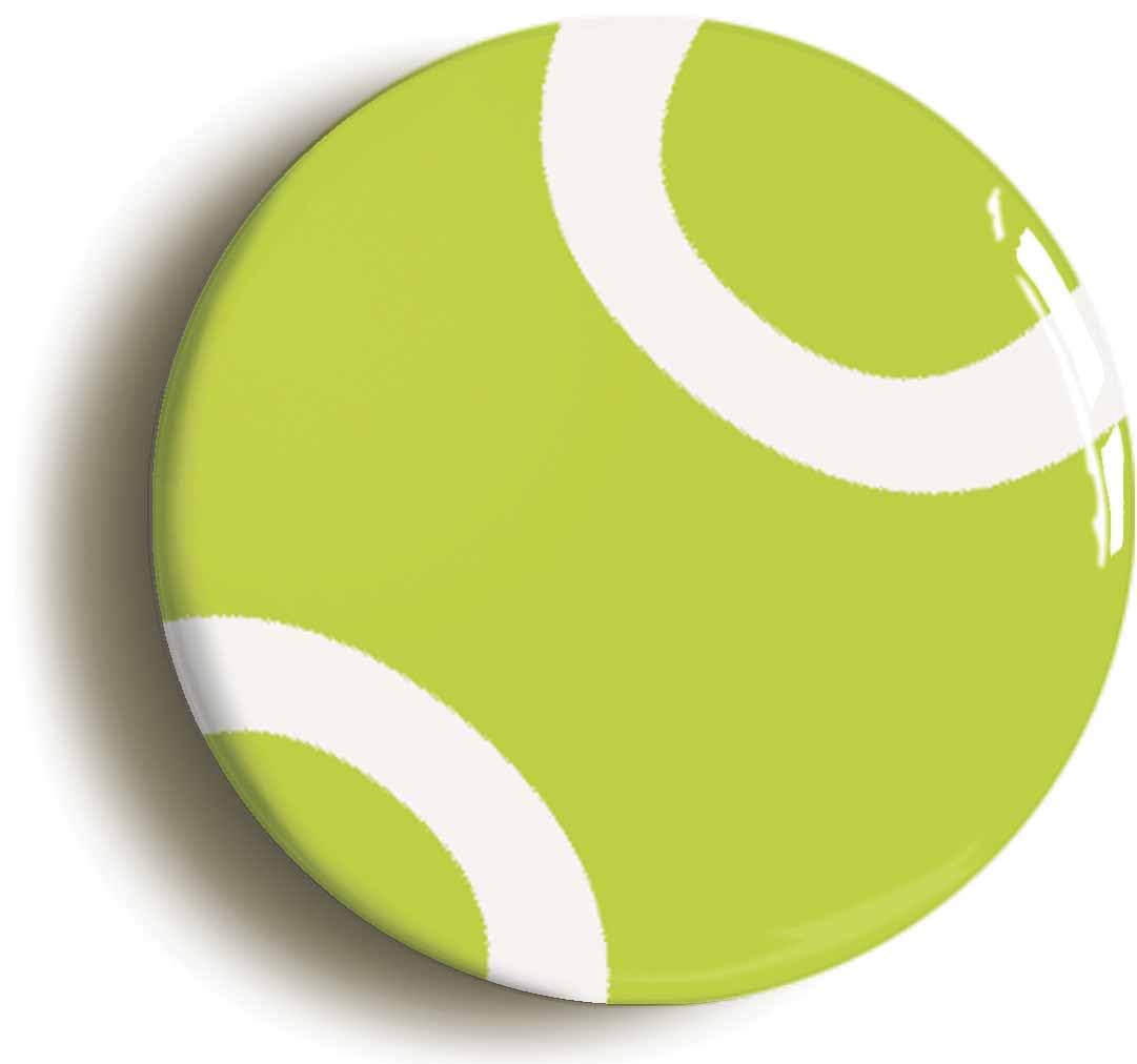 Tennis Ball Symbol Fridge Magnet (Circular 2inch / 50mm Diameter)