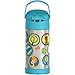 THERMOS FUNTAINER Water Bottle with Straw - 12 Ounce - Kids Stainless Steel Vacuum Insulated Water Bottle with Lid, Scooby-Doo