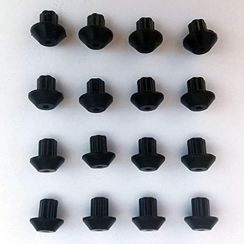 16 pcs WB2K101 Rubber Feet Replacement for GE and Kenmore 362 Range Burner Grate. High Temp Resistant Silicone Rubber Pads Bumper Kit Replace Parts WB2K101, WB02K0101, 247410 Cover