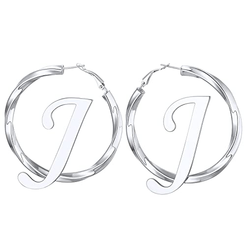 Classic Black/18K Gold Plated/Stainless Steel Hoop Earrings for Women 20mm/30mm/40mm/60mm/80mm Oversized Hypoallergenic Chunky Tube Hoops Rounded Loop Earrings Come with Box 01.Black Cube Tw