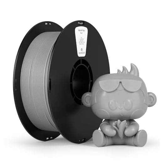 kexcelled PLA Filament 1.75mm, Light Gray PLA 3D Printer Filament 1kg Spool (2.2lbs), 3D Printing Filament Dimensional Accuracy +/-0.03mm,Compatible with Most FDM Printers