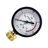Precisions Radial-Manometer, industrielles Metallgehäuse mit klarer Markierungsausrüstung, Wartungsmesser, industrielle Metallmessgeräte
