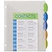 Avery Insertable Style Edge Pocket Plastic Dividers for 3 Ring Binders, 5 Tab Set, Multicolor, Works with Sheet Protectors, 1 Set (11292)