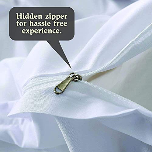 Comfort Beddings Luxurious Emperor Duvet Cover Set 600TC 100% Egyptian Cotton Emperor Quilt Cover with 2 Oxford Pillowcases (Color Black)
