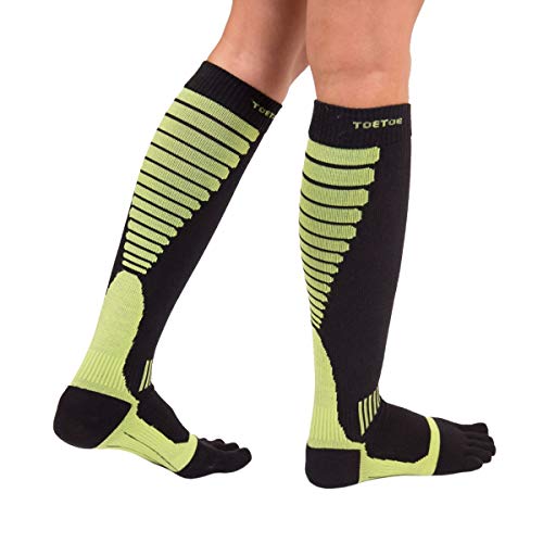 TOETOE - Men, Women, Sports Compression Knee-High CoolMax Toe Socks (1 Pair)3