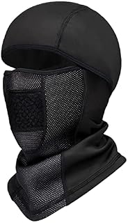 Ski Mask Windproof Cycling Balaclava Thermal Neck Gaiter Full Face Mask Warm Polar Fleece Headwear Mulfifunctional Scarf Skiing Motorcycling Fishing Ski Mask Black