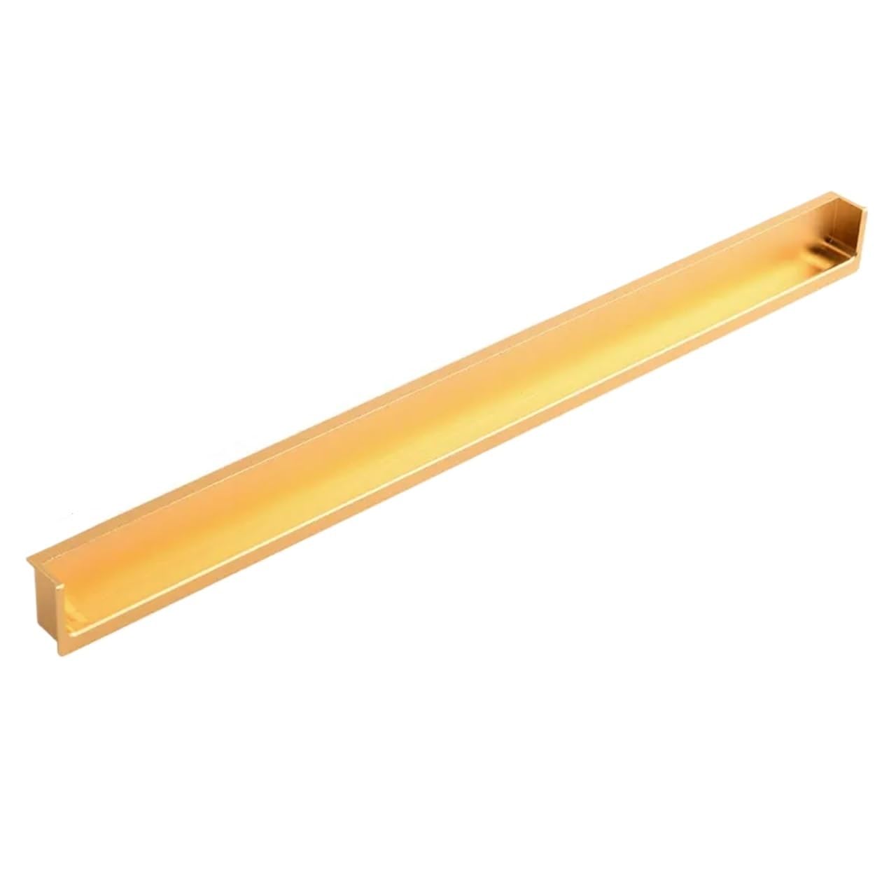 EKalgretrA Recessed Sliding Handles Embedded Concealed Pulls Handles White Wardrobe Doors Black Cabinets Gray Drawers Recessed Finger(Gold 400mm)