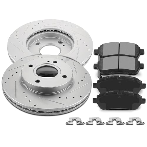 Image of SCITOO Front 10.16 inch Brake Pads and Rotors Kits Brakes Kit:54176;D1454-8653