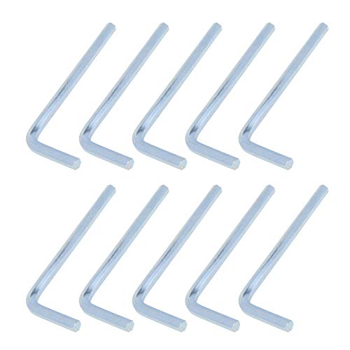 Tsnamay 4Mm Hex Key Wrench L Shaped Hexagon Head Repairing Tool - (10 Pcs) #TOP28