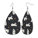 Taille : les boucles d'oreilles à motif mignon mesurent environ 5,7 cm de long et 3,8 cm de large ; la bonne longueur rend ces boucles d'oreilles raffinées et élégantes et elles sont belles lorsque vous les portez.