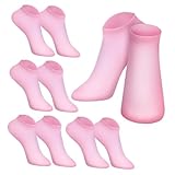 LALADEFIEE 5 Paare Silikon Feuchtigkeitssocken für Damen Wiederverwendbare Strapazierfähige Gel...