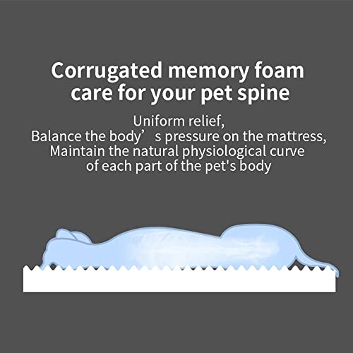 Ultra Plush Deluxe Orthopedic Foam Dog Bed Rectangular Cat Dog Mats Cover Pet Mattress Cushion For Small Large Dogs(S-40X30X5Cm-Gradient Coffee) #TOP1