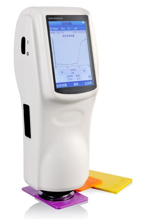 Traffic Sign Spectrophotometer Spectral Colorimeter Color Difference Meter Spectrocolorimeter with Observer 2°/10° Wavelength Range 400 to 700nm 45° Ring Illuminating 0° Viewing Method