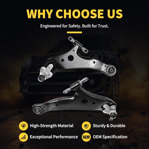 Front Lower Control Arm w/Ball Joint Fit for Lexus RX350 2010-2020 RX450H 2010-2020 RX450HL 2018-2020 Toyota Highlander 2008-2019 Venza 2009-2016 K622945 K622944-6 Set Suspension Kit - Image 5