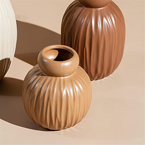 Vaas, moderne kunst vazen, kantoor desktop decor ornament vaas, woonkamer plant container bloem voor vrienden Kerstmis, bruiloft - Afbeelding 6