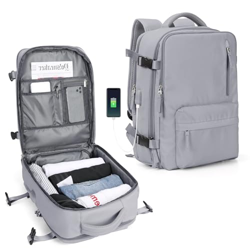 Mochila De Viagem Grande, Impermeável, Com Porta Usb, Multifuncional Antifurto, Compartimento Para S