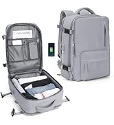 Mochila De Viagem Grande, Impermeável, Com Porta Usb, Multifuncional Antifurto, Compartimento Par...