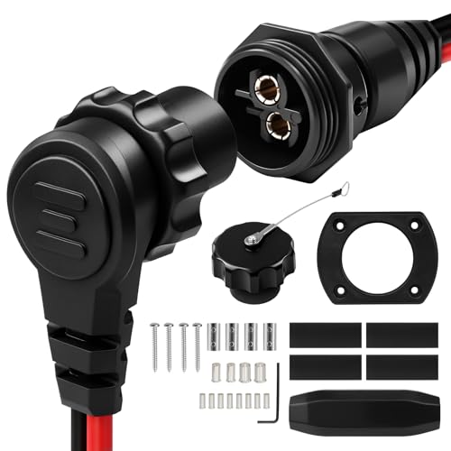 MKR-28 1865120 Trolling Motor Plug and Receptacle for Minn Kota - Waterproof Heavy Duty 8AWG 60A