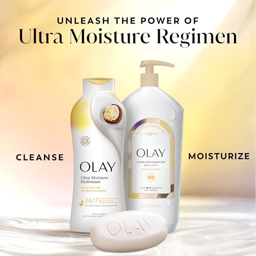 Olay Beauty Bar, Ultra Moisture,10x More Moisturizers, 24/7 Soft & Smooth Skin, Gentle Cleanse on Face & Body, Vitamin B3 Complex, For All Skin Types, Shea Butter Scent, 3.75 oz, (12 Count) - image 8