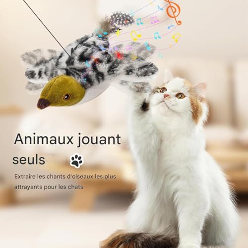 Oiseau volant électrique pour chat - La solution contre le manque d'exercice intérieur - 5