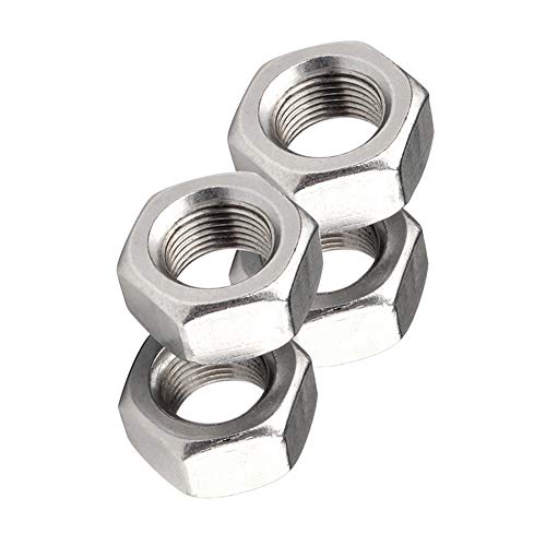 Xiedeai Hexagon Head Lock Nuts - Stainless Steel Metric Thread Hex Lock Nut Hardware Fasteners Tools M10 x 1.25 mm