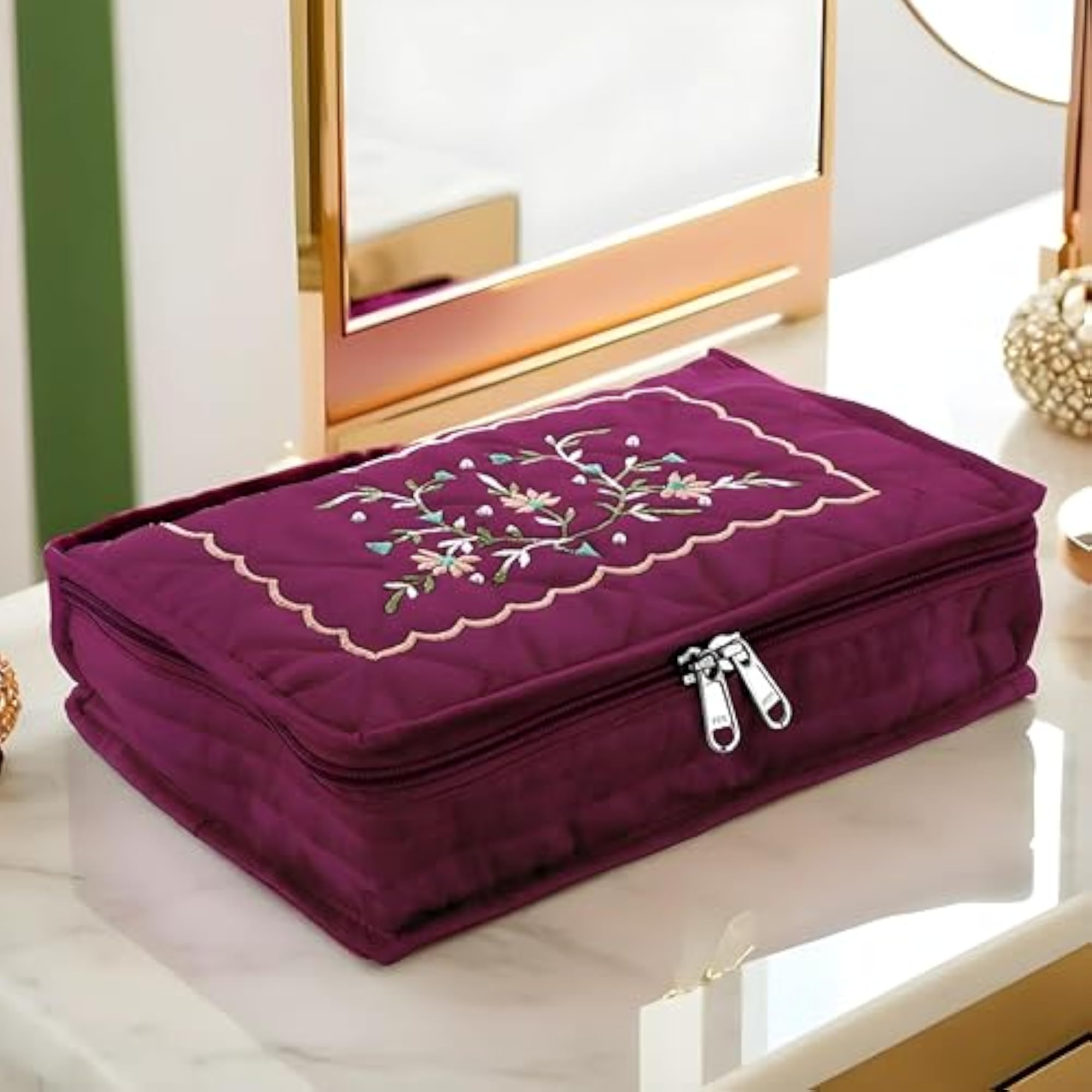Premium Cotton Jewellery Kit, Maroon