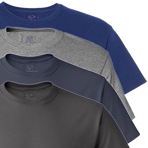 Fruit Of The Loom Men's 6-Pack Tag Free Shortsleeve Crew T-Shirts - Assorted Colors (L) #TOP4
