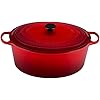 Le Creuset Enameled Cast Iron Signature Oval Dutch Oven, 15.5 qt., Cerise