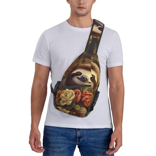 Mochila cruzada deportiva Funny Sloths para mujer miniatura 6