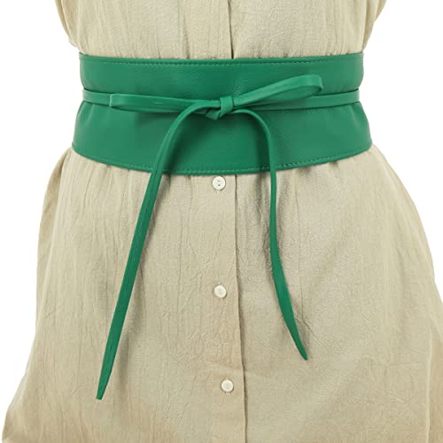 Image of FASHIONGEN - Woman Italian leather Obi belt, CASSIANE