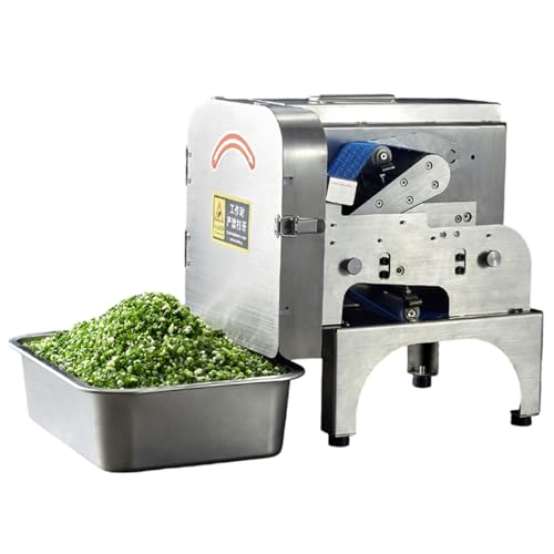 SBCGFY Cortadora eléctrica de Verduras, procesador de Alimentos para cebolletas, 900 RPM, Grosor Ajustable de 1 a 30 mm, para el hogar y restaurantes.