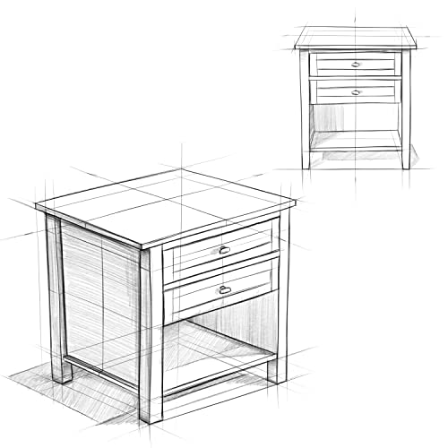 Simplihome AXWSH-BS-BR Warm Shaker Solid Wood 24 Inch Wide Transitional Bedside Nightstand Table In Hickory Brown, For The Living Room And Bedroom thumb #11