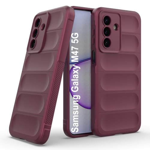 Image of Zapcase Back Case Cover for Samsung Galaxy M47 5G | Compatible for Samsung Galaxy M47 5G Back Cover | Liquid Silicon Magic Case with Camera Protection | Plum