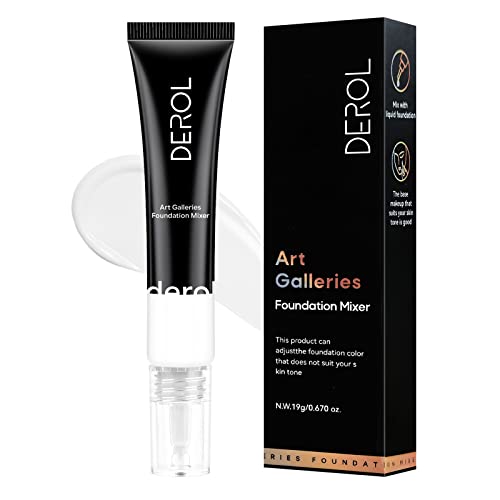 Freeorr White Foundation Mixing Pigment, White Foundation Shade Adjuster Foundation Color Corrector Delicate And Smooth, Easy To Blend Deep To Shallow 01#Ghost White,Pack Of 1, 0.67Oz #TOP23