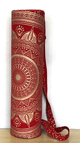 Indian Craft Yoga Mat Carrier Bag w/Shoulder Strap - Image 3