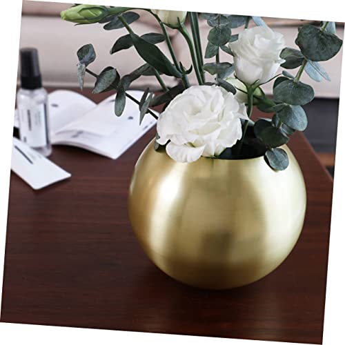 Pot à fleurs de style simple avec vase doré chic - 5