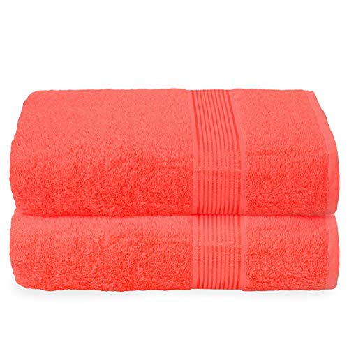GLAMBURG Baumwolle 2er-Pack übergroße Badetücher 100 x 150 cm, große...