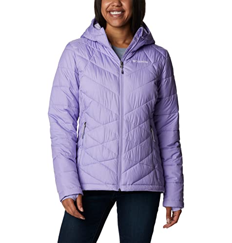 Image of Columbia Women's Omni-Heat Reflective Heavenly Hooded Hiking & Trekking Down Standard Length Jacket