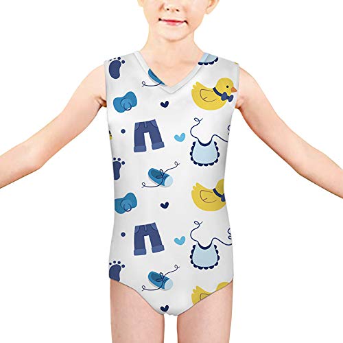 Poceacles Beauty Alpaca Design V-Neck Swimsuits One Piece Sleeveless Surf Girls' Swimwear Summer Beachwear Dancewear #TOP3