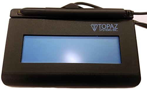 Image of Topaz T-LBK462-BSB-R SignatureGem 1X5 Backlit LCD Signature Capture Pad - USB /Virtual Serial.