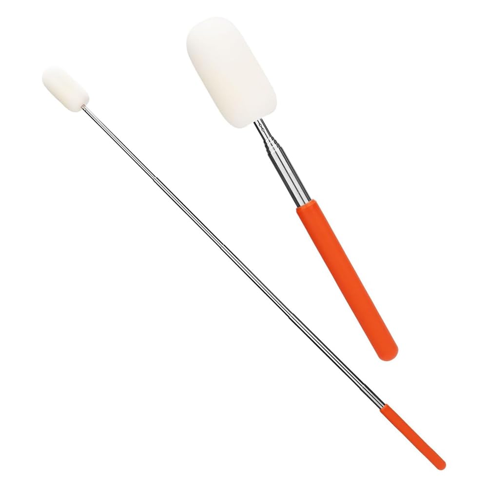 Ctrlzs 2Pcs Telescoping Sponge Stick For Pottery, Retractable Ceramic Mud Tools Clay Sponge On A Stick With Handle